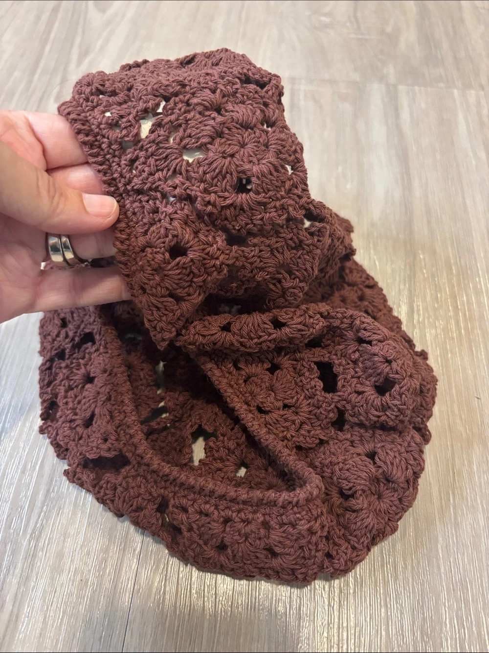 Free People Crochet Knit Beret